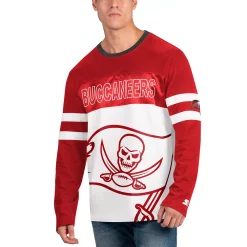 Men's Starter Red/White Tampa Bay Buccaneers Halftime Long Sleeve T-Shirt