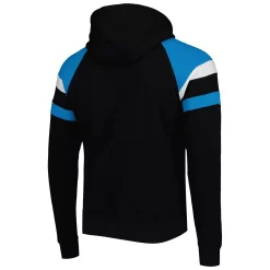 Men's Starter Black Carolina Panthers Draft Fleece Raglan Pullover Hoodie 9 Men's Starter Black Carolina Panthers Draft Fleece Raglan Pullover Hoodie -Philadelphia Eaglest shop 5970014 ALT3