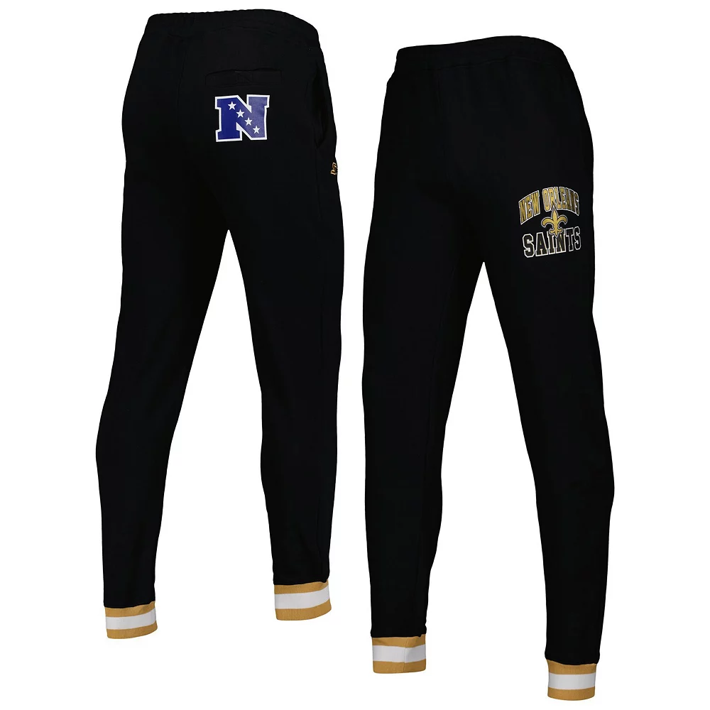 Men's Starter Black New Orleans Saints Blitz Fleece Jogger Pants 3 Men's Starter Black New Orleans Saints Blitz Fleece Jogger Pants