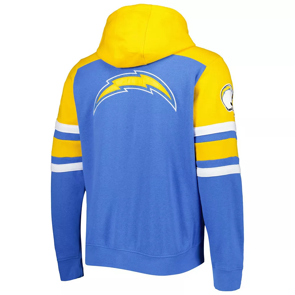 Men's Starter Royal Los Angeles Chargers Extreme Full-Zip Hoodie Jacket 6 Men's Starter Royal Los Angeles Chargers Extreme Full-Zip Hoodie Jacket - Image 4