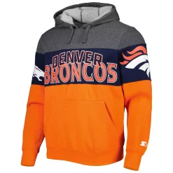 Men's Starter Heather Gray/Orange Denver Broncos Extreme Pullover Hoodie 8 Men's Starter Heather Gray/Orange Denver Broncos Extreme Pullover Hoodie -Philadelphia Eaglest shop 5981982 ALT2
