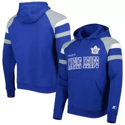 Men's Starter Royal/White Toronto Maple Leafs Draft Fleece Raglan Pullover Hoodie -Philadelphia Eaglest shop 5982057 ALT