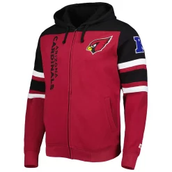 Men's Starter Cardinal Arizona Cardinals Extreme Full-Zip Hoodie Jacket -Philadelphia Eaglest shop 5982464 ALT2