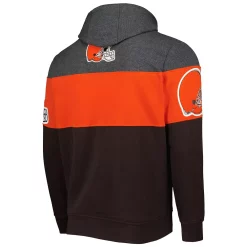Men's Starter Brown/Heather Charcoal Cleveland Browns Extreme Pullover Hoodie 9 Men's Starter Brown/Heather Charcoal Cleveland Browns Extreme Pullover Hoodie -Philadelphia Eaglest shop 5983202 ALT3