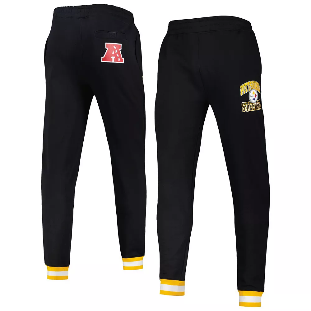 Men's Starter Black Pittsburgh Steelers Blitz Fleece Jogger Pants 3 Men's Starter Black Pittsburgh Steelers Blitz Fleece Jogger Pants