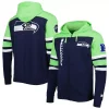 Men's Starter Navy Seattle Seahawks Extreme Full-Zip Hoodie Jacket -Philadelphia Eaglest shop 5983328