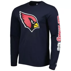 Men's Starter Navy Arizona Cardinals Halftime Long Sleeve T-Shirt -Philadelphia Eaglest shop 6011712 ALT2