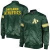 Men's Starter Green Oakland Athletics Pick & Roll Satin Varsity Full-Snap Jacket 1 Men's Starter Green Oakland Athletics Pick & Roll Satin Varsity Full-Snap Jacket -Philadelphia Eaglest shop 6026138