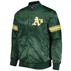 Men's Starter Green Oakland Athletics Pick & Roll Satin Varsity Full-Snap Jacket 8 Men's Starter Green Oakland Athletics Pick & Roll Satin Varsity Full-Snap Jacket -Philadelphia Eaglest shop 6026138 ALT2