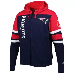 Men's Starter Navy New England Patriots Extreme Full-Zip Hoodie Jacket 7 Men's Starter Navy New England Patriots Extreme Full-Zip Hoodie Jacket -Philadelphia Eaglest shop 6026327 ALT2