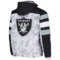 Men's Starter White/Black Las Vegas Raiders Thursday Night Gridiron Raglan Half-Zip Hooded Jacket 9 Men's Starter White/Black Las Vegas Raiders Thursday Night Gridiron Raglan Half-Zip Hooded Jacket -Philadelphia Eaglest shop 6026994 ALT3