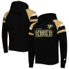 Men's Starter Black New Orleans Saints Draft Fleece Raglan Pullover Hoodie -Philadelphia Eaglest shop 6027308