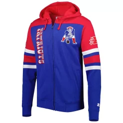 Men's Starter Navy New England Patriots Extreme Vintage Logos Full-Zip Jacket -Philadelphia Eaglest shop 6027811 ALT2