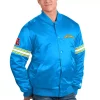 Men's Starter Powder Blue Los Angeles Chargers The Pick and Roll Full-Snap Jacket -Philadelphia Eaglest shop 6040834