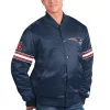 Men's Starter Navy New England Patriots The Pick and Roll Full-Snap Jacket -Philadelphia Eaglest shop 6042684