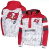 Men's Starter White/Red Tampa Bay Buccaneers Thursday Night Gridiron Raglan Half-Zip Hooded Jacket -Philadelphia Eaglest shop 6079742
