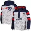Men's Starter White/Navy New England Patriots Thursday Night Gridiron Raglan Half-Zip Hooded Jacket 2 Men's Starter White/Navy New England Patriots Thursday Night Gridiron Raglan Half-Zip Hooded Jacket -Philadelphia Eaglest shop 6105750