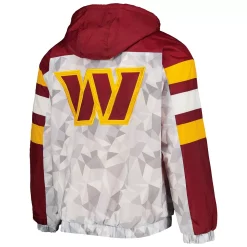Men's Starter White/Burgundy Washington Commanders Thursday Night Gridiron Raglan Half-Zip Hooded Jacket 9 Men's Starter White/Burgundy Washington Commanders Thursday Night Gridiron Raglan Half-Zip Hooded Jacket -Philadelphia Eaglest shop 6111412 ALT3