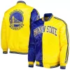 Men's Starter Royal/Gold Golden State Warriors Fast Break Satin Full-Snap Jacket -Philadelphia Eaglest shop 6156657