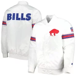 Men's Starter White Buffalo Bills The Power Forward Full-Snap Jacket -Philadelphia Eaglest shop 6157487 ALT