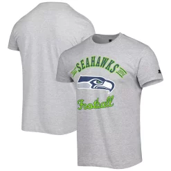 Men's Starter Heathered Gray Seattle Seahawks Prime Time T-Shirt -Philadelphia Eaglest shop 6157545 ALT