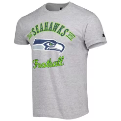 Men's Starter Heathered Gray Seattle Seahawks Prime Time T-Shirt -Philadelphia Eaglest shop 6157545 ALT2