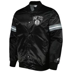 Men's Starter Black Brooklyn Nets Pick & Roll Satin Full-Snap Varsity Jacket 8 Men's Starter Black Brooklyn Nets Pick & Roll Satin Full-Snap Varsity Jacket -Philadelphia Eaglest shop 6163264 ALT2