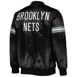 Men's Starter Black Brooklyn Nets Pick & Roll Satin Full-Snap Varsity Jacket 9 Men's Starter Black Brooklyn Nets Pick & Roll Satin Full-Snap Varsity Jacket -Philadelphia Eaglest shop 6163264 ALT3