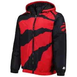 Men's Starter Red Toronto Raptors The Triple Double Full-Zip Hoodie Jacket -Philadelphia Eaglest shop 6164194 ALT2