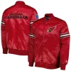 Men's Starter Cardinal Arizona Cardinals The Pick and Roll Full-Snap Jacket -Philadelphia Eaglest shop 6164951