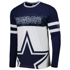 Men's Starter Navy/White Dallas Cowboys Halftime Long Sleeve T-Shirt -Philadelphia Eaglest shop 6186312 ALT2