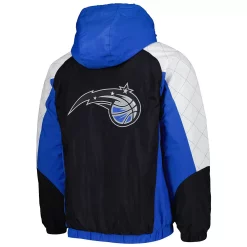 Men's Starter Royal Orlando Magic Body Check Raglan Hoodie Half-Zip Jacket -Philadelphia Eaglest shop 6219042 ALT3